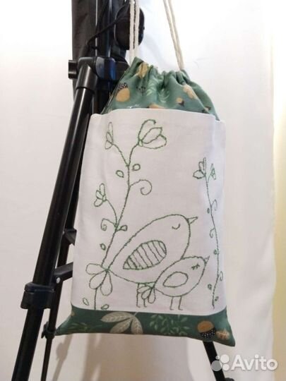 Подарочный мешочек с вышивкой