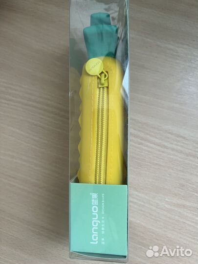 Пенал-тубус односекционный Ананас