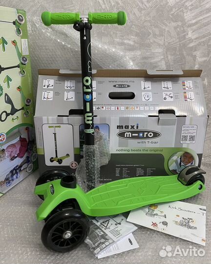 Новый micro maxi зеленый самокат