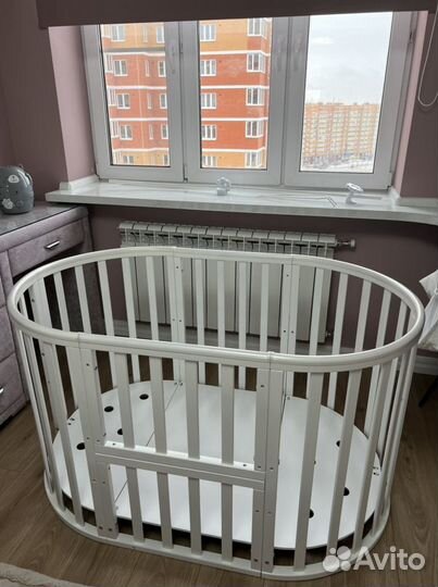 Детская кровать трансформер + 2 матраса