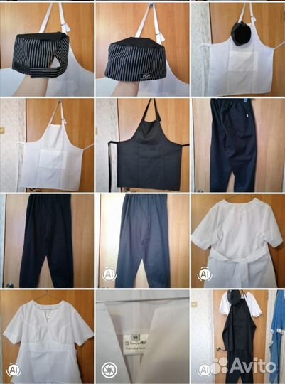 Костюм повара, медика, фартук, шапочка