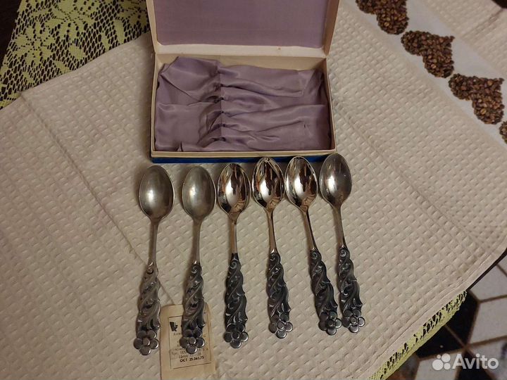 Чайные ложки мельхиор СССР