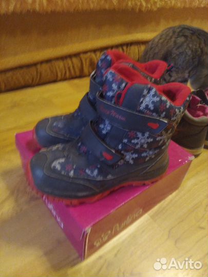 Пуховик, ботинки 36