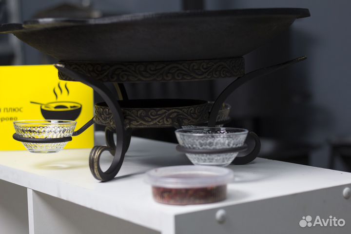 Подставка под садж кованная (С соусницами)