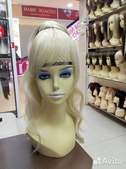 Шиньон хвост с челкой