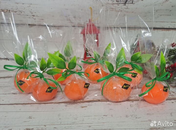 Мыло ручной работы мандарин