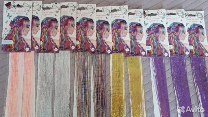 Пряди накладные на заколке