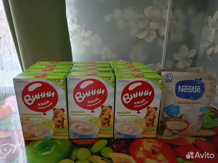 Детские каши молочные нестле
