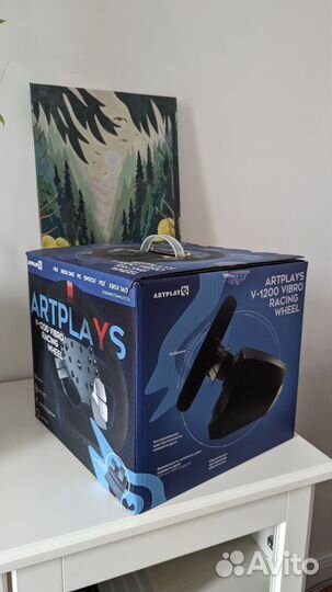 Игровой руль artplays v 1200 vibro racing wheel