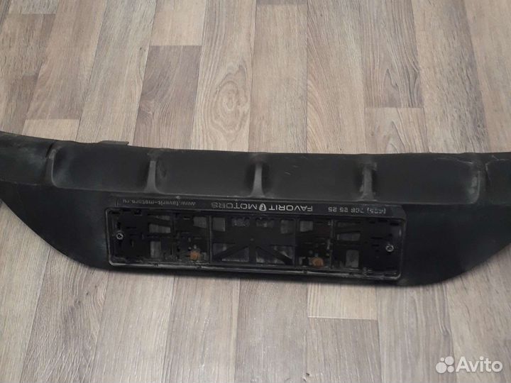 Спойлер (юбка) бампера заднего Rio рио 3 15-17