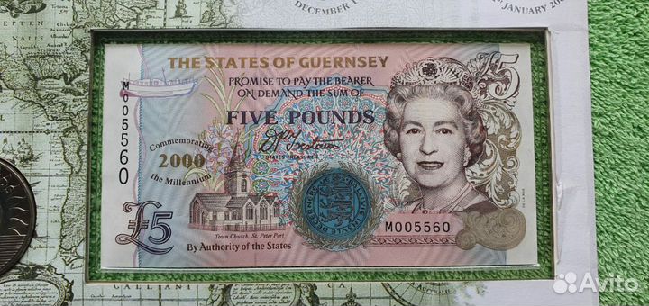 Коллекционный конверт (монета и банкнота), 1999г