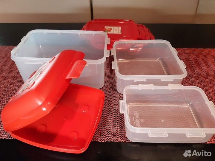 Набор герметичных контейнеров + ланч-бокс