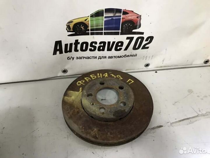 Тормозной диск передний Skoda Fabia 5J2 CGP 2012