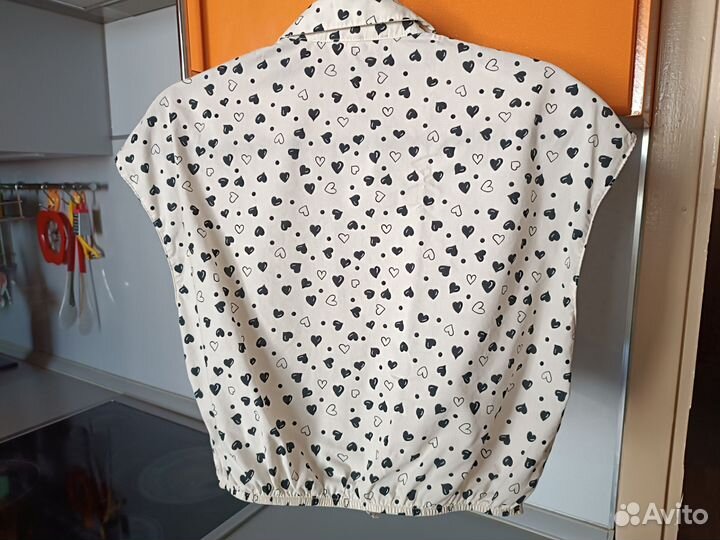 Рубашка с коротким рукавом для девочки 158
