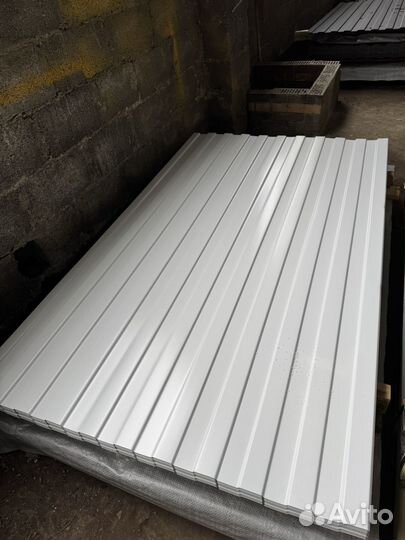 Профнастил с8 белый 0.45