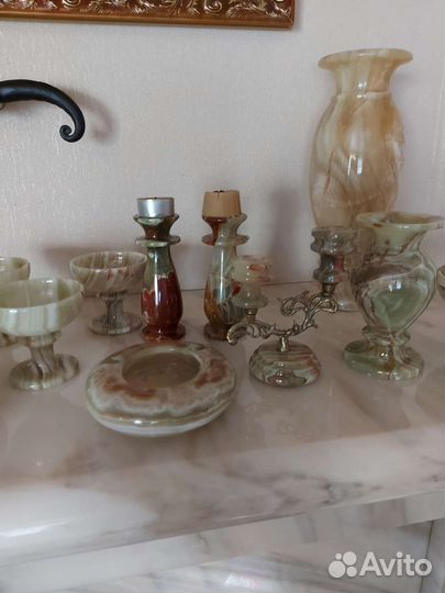 Коллекция изделий из оникса