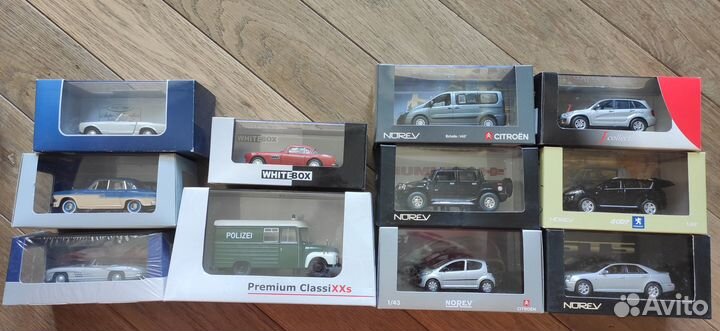 Модели 1/43 Ebbro, Norev, Autoart, Vitesse и др