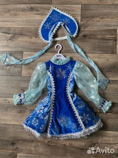 Костюм снегурочки детский 4-5 лет (104/110)