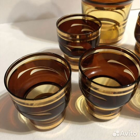 Графин и рюмки Богемия