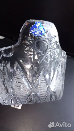 Вазы конфетницы и хрустальный рог