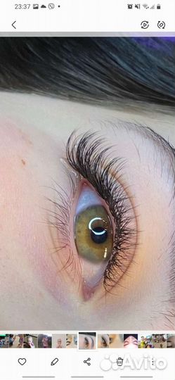 Наращивание ресниц на дому