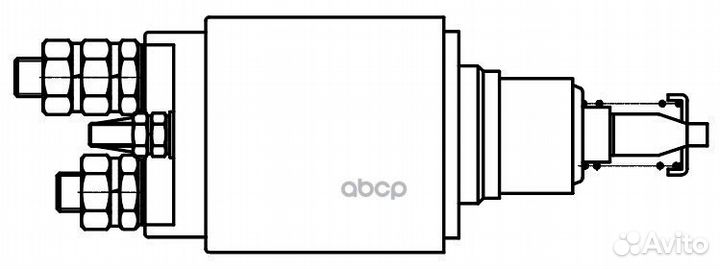 Реле втягивающее стартера для а/м камаз/паз/yutong