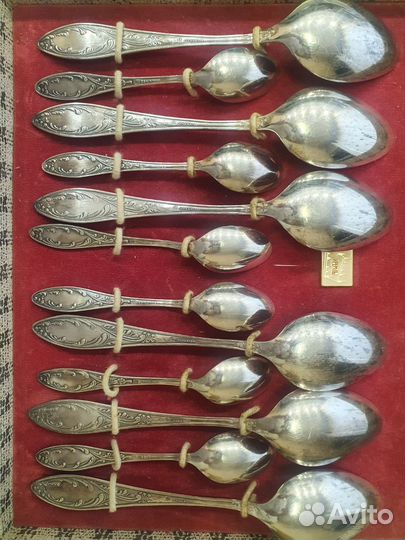 Набор столовых приборов мельхиор (мнц)