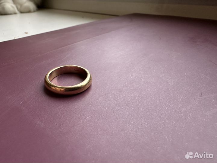 Золотое кольцо cartier 750 пробы