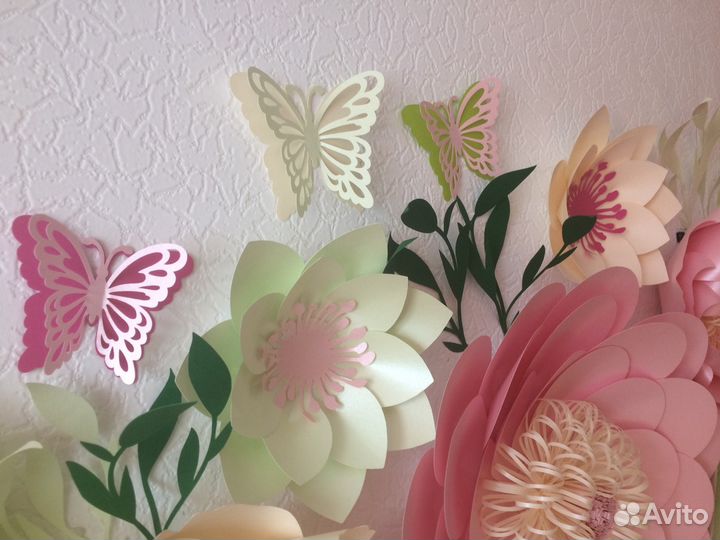 Цветы из дизайнерской бумаги,бумажные цветы