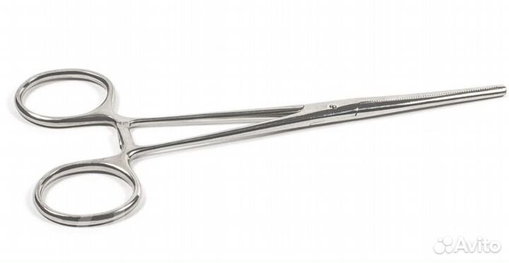 Зажим кровоостанавливающий зубчатый, прямой №1, L1