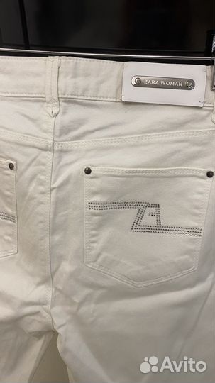 Брюки белые женские zara