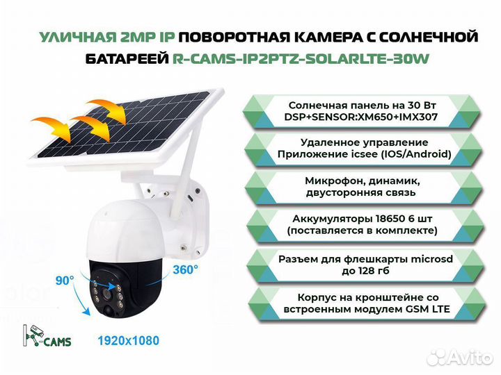 NEW Уличная 2MP IP поворотная камера видеонаблюден