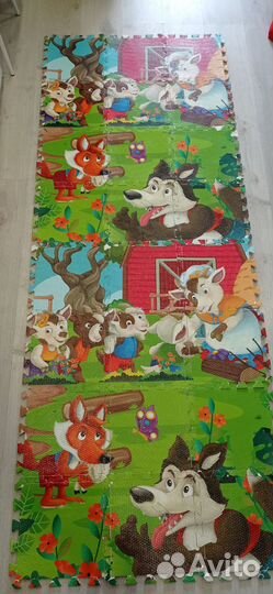 Детский коврик для ползания складной