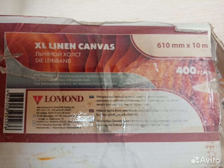 Холст Lomond рулон