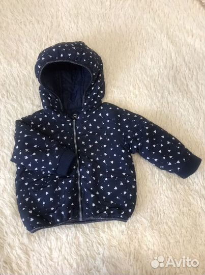 Двухсторонняя курточка для девочки до 1,5 лет