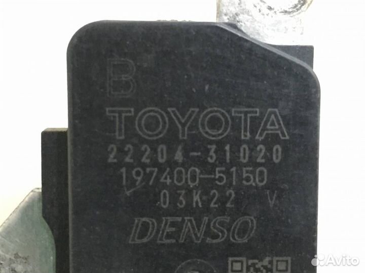 Датчик расхода воздуха массметр, дмрв Toyota Camry V40 2006-2011