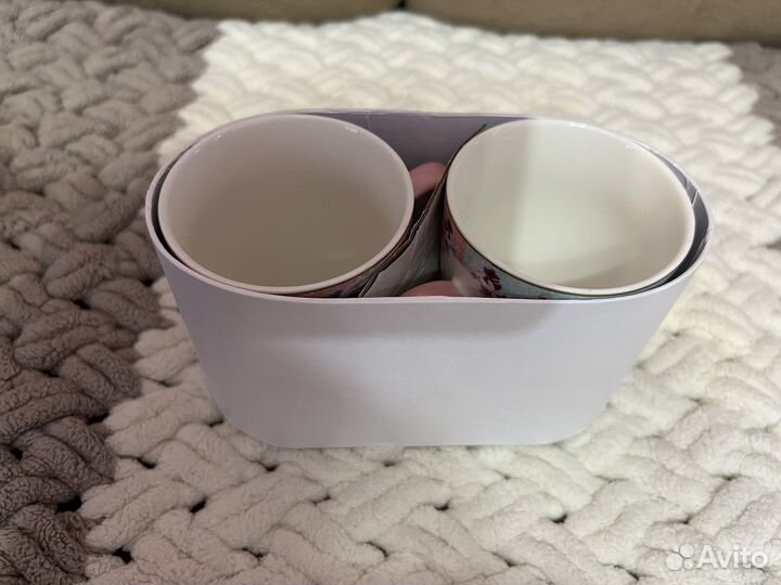 Подарочный набор из 2 чашек, фарфор