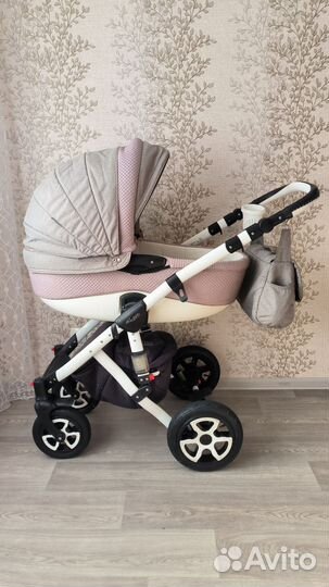 Коляска Adamex 2в1 + автолюлька, ванночка, шезлонг