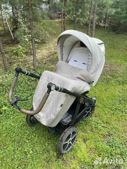 Коляска hartan racer gts 2в1 с тормозом+доп колеса