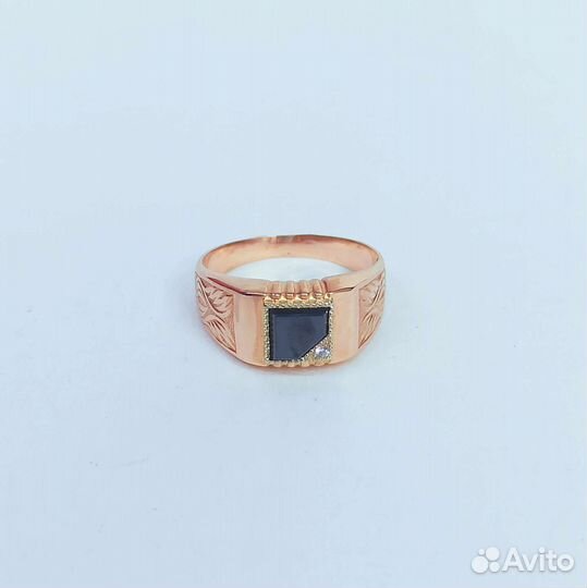 Мужская золотая печатка