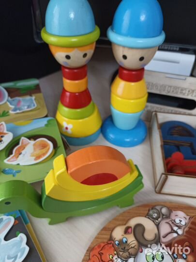 Развивающие деревянные игрушки пакетом