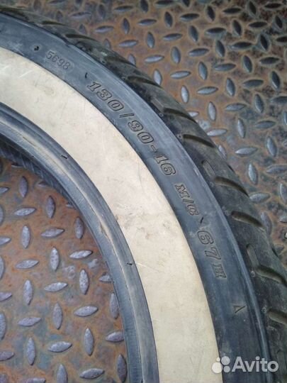 Комплект белобоких шин Dunlop 130/90-16 170/80-15