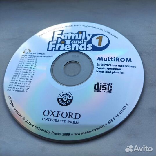 CD диск-Обучение английскому языку 1 класс