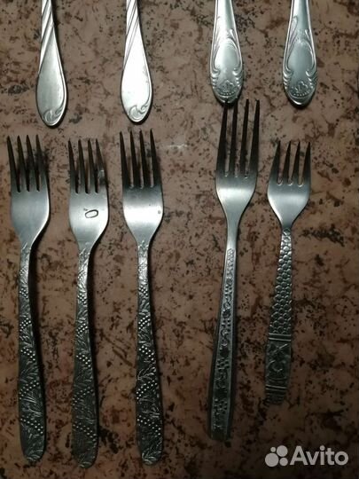Ложки, вилки, ножи СССР, хрусталь