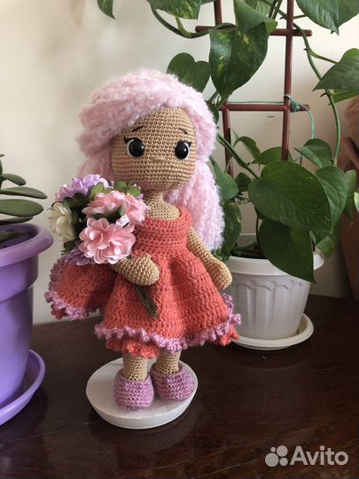 Вязаная Кукла ручной работы