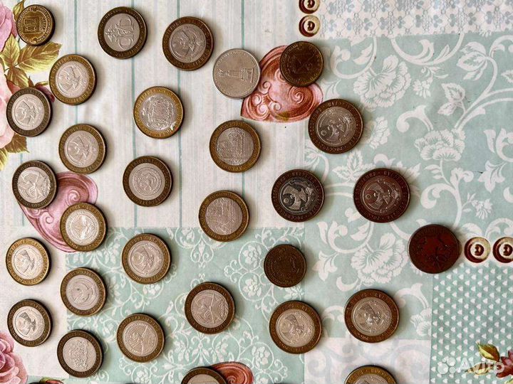 10рублевые разные монеты