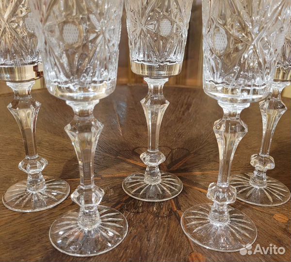 Фужеры хрустальные высокие СССР