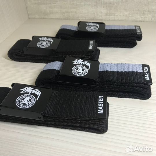 Ремень Stussy: чёрный и серо-чёрный