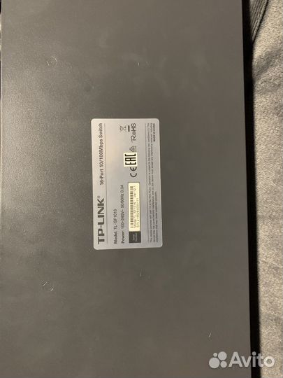 Коммутатор tp-link tl-sf1016