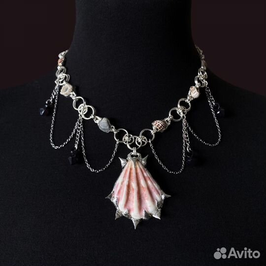 Колье ожерелье handmade y2k gotic альт